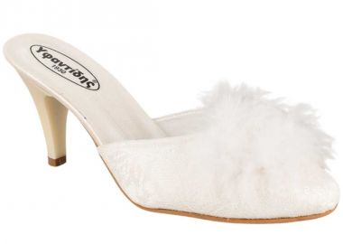 Νυφικές Παντόφλες | Σατέν | Υφαντίδης | 101240 | Εκρού - Υφαντίδης - 